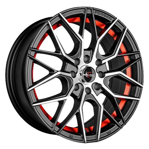 Racing Hart Concepts Forma Satin Black Machined Red Line